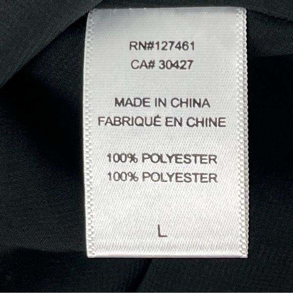 WILDFOX Moira Black Rosebud Print Deep V-Neck Double Layer Flounce Hem Dress - Picture 3 of 9